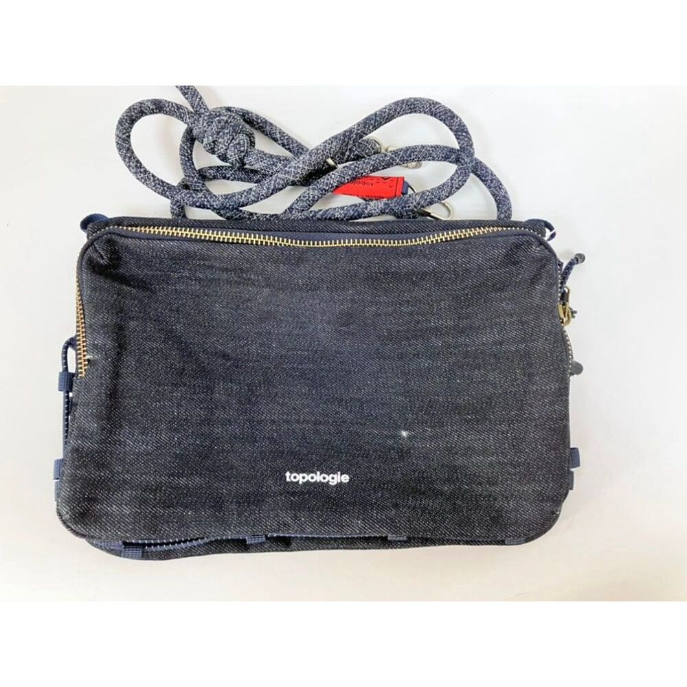 Pre-owned Topologie Denim Crossbody Bag Shoulder Bag Sports Water Bottle Bag